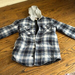 Wrangler hooded shacket, good condition